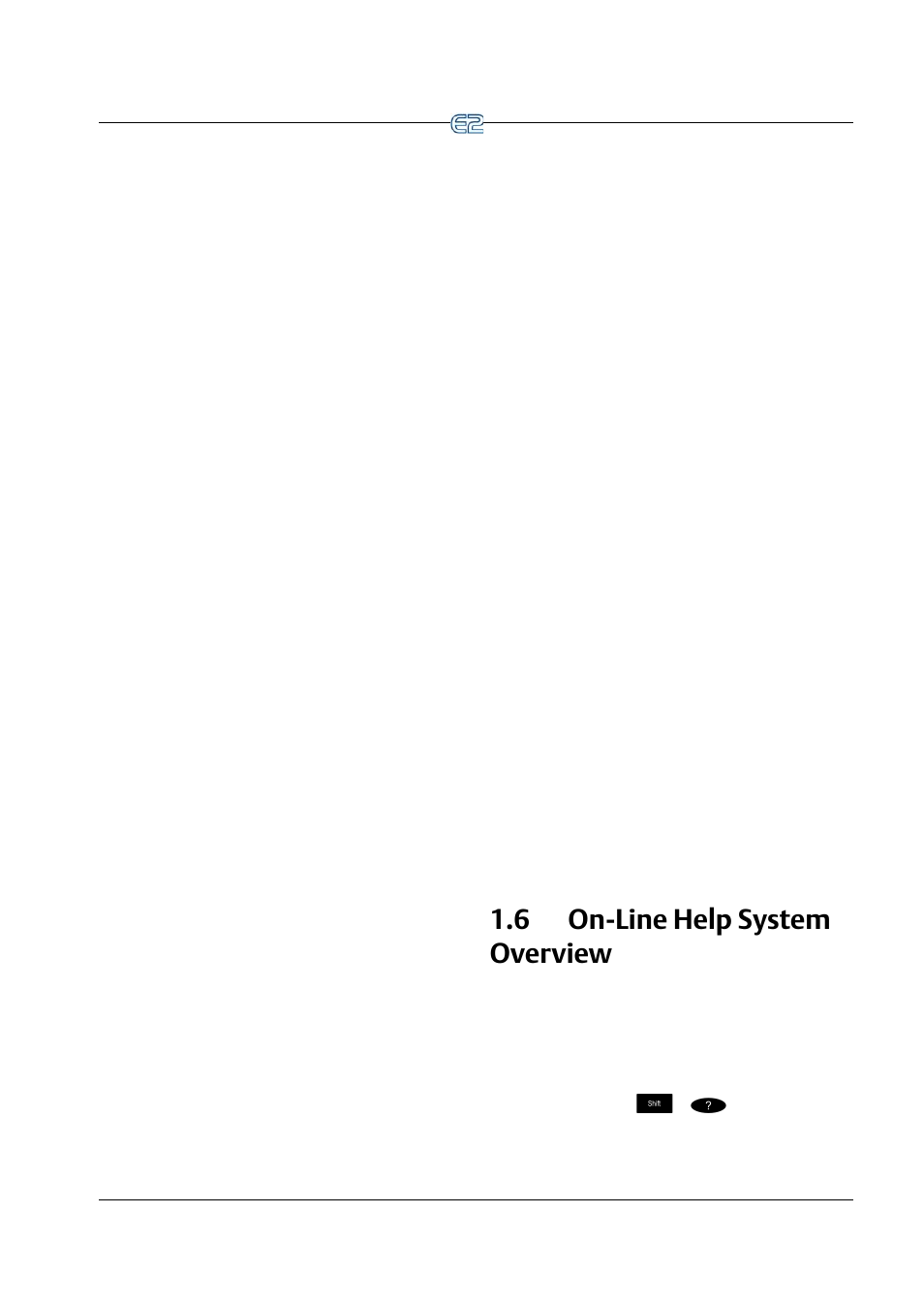 6 on-line help system overview, Ystem, Verview | Emerson E2 User Manual | Page 23 / 273