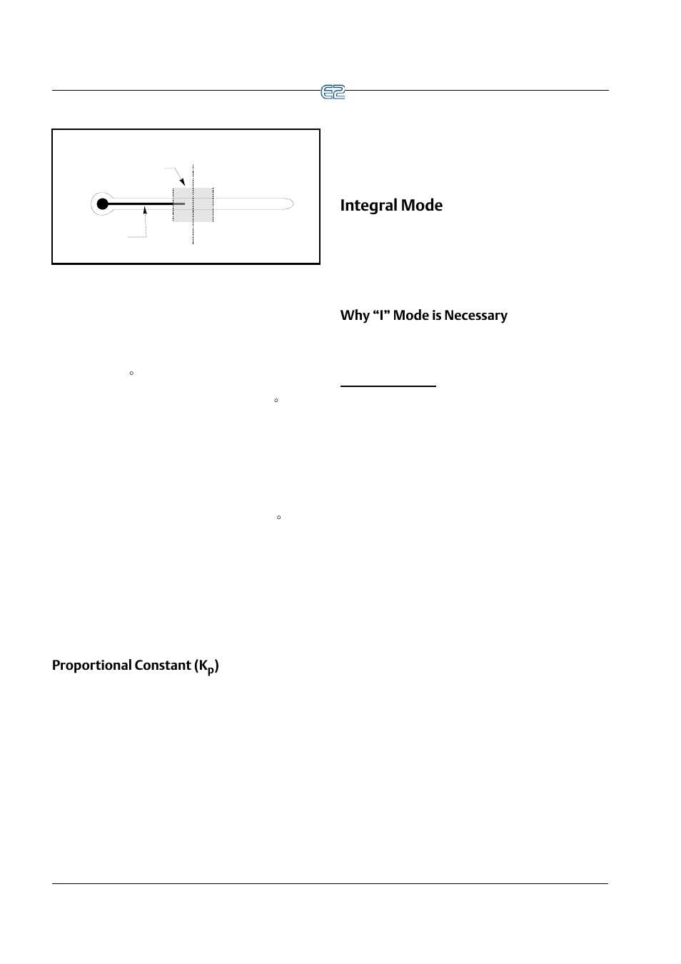 Proportional constant (kp), Integral mode, Why “i” mode is necessary | Proportional offset, Proportional constant (k | Emerson E2 User Manual | Page 238 / 273