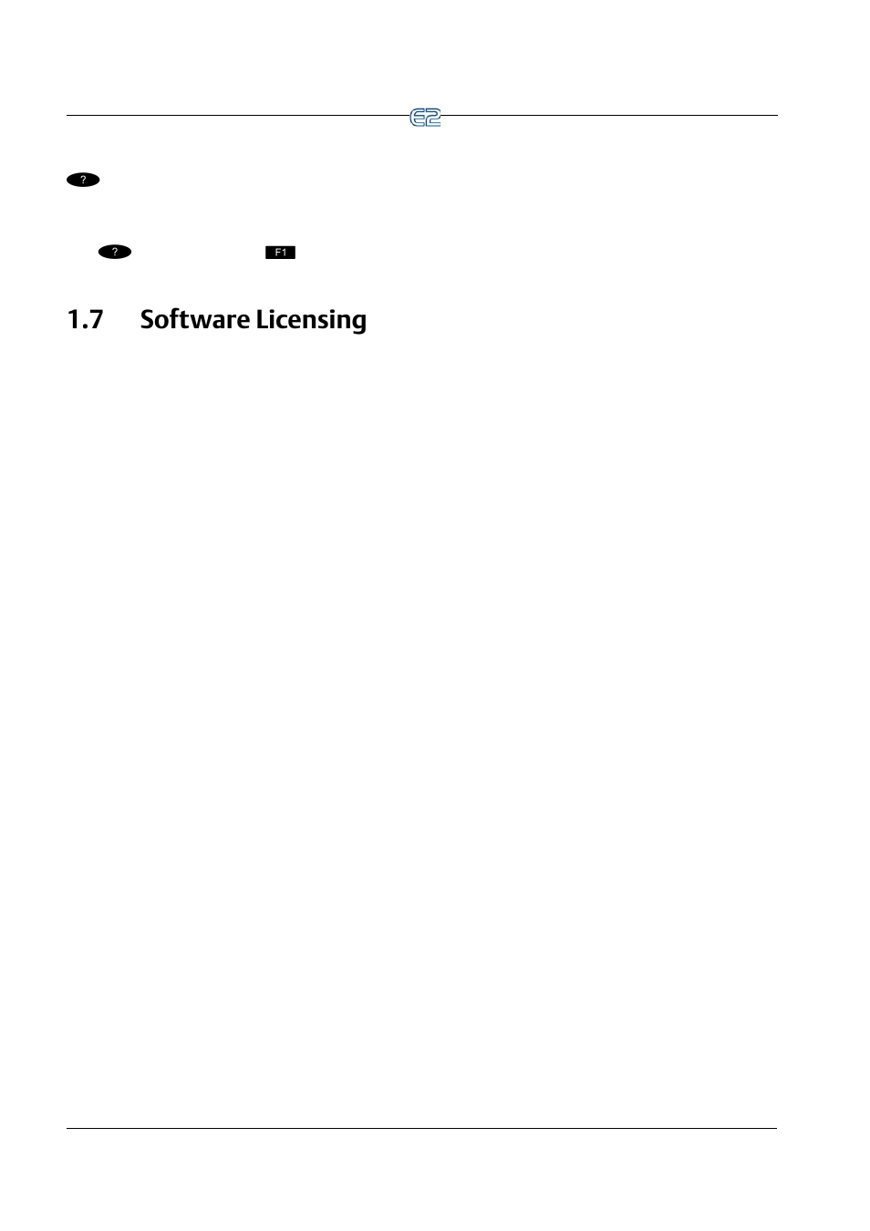 7 software licensing, Oftware, Icensing | Emerson E2 User Manual | Page 24 / 273