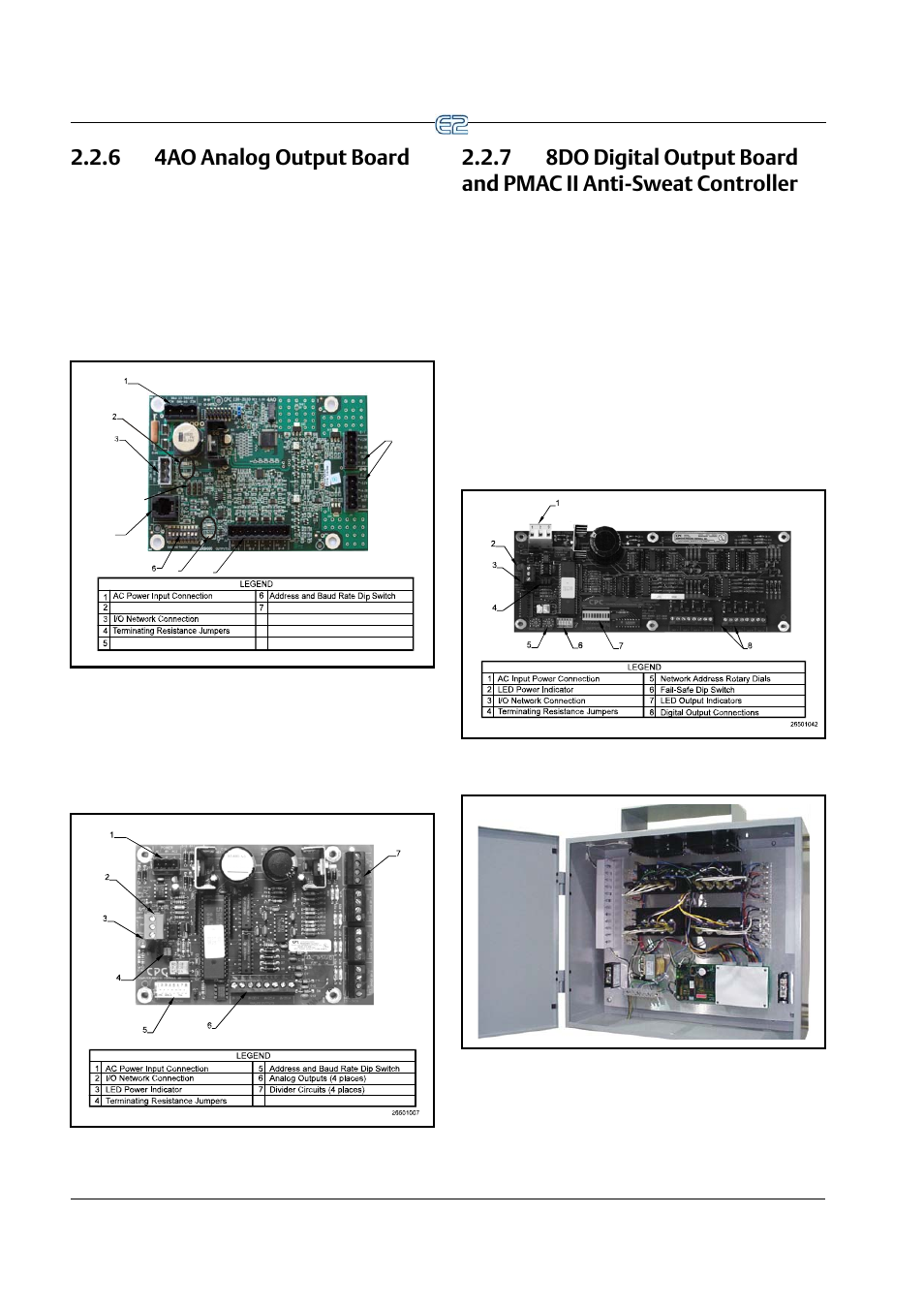 6 4ao analog output board | Emerson E2 User Manual | Page 34 / 273