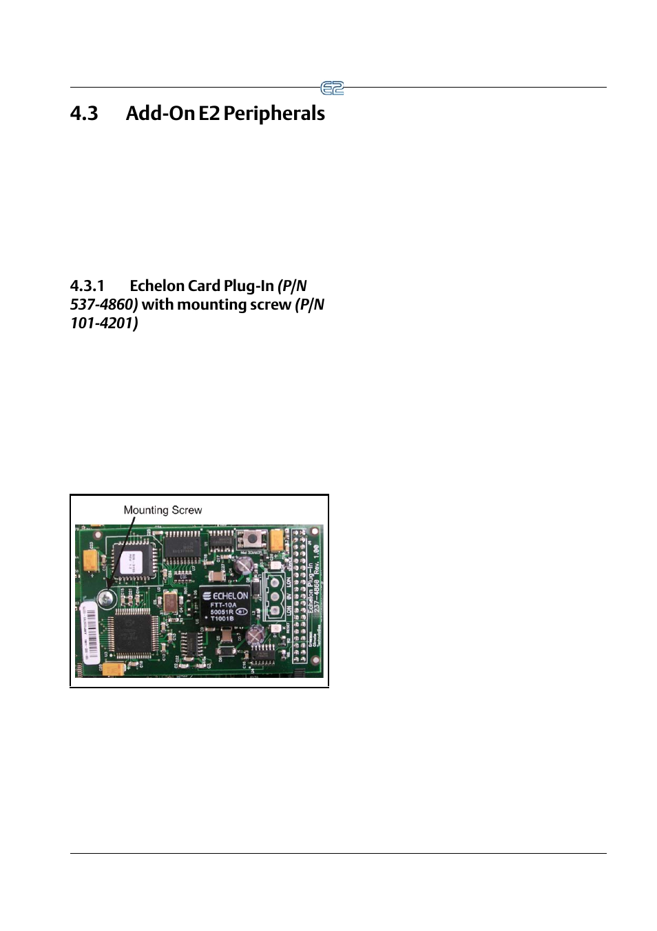 3 add-on e2 peripherals, E2 p, Eripherals | Emerson E2 User Manual | Page 53 / 273