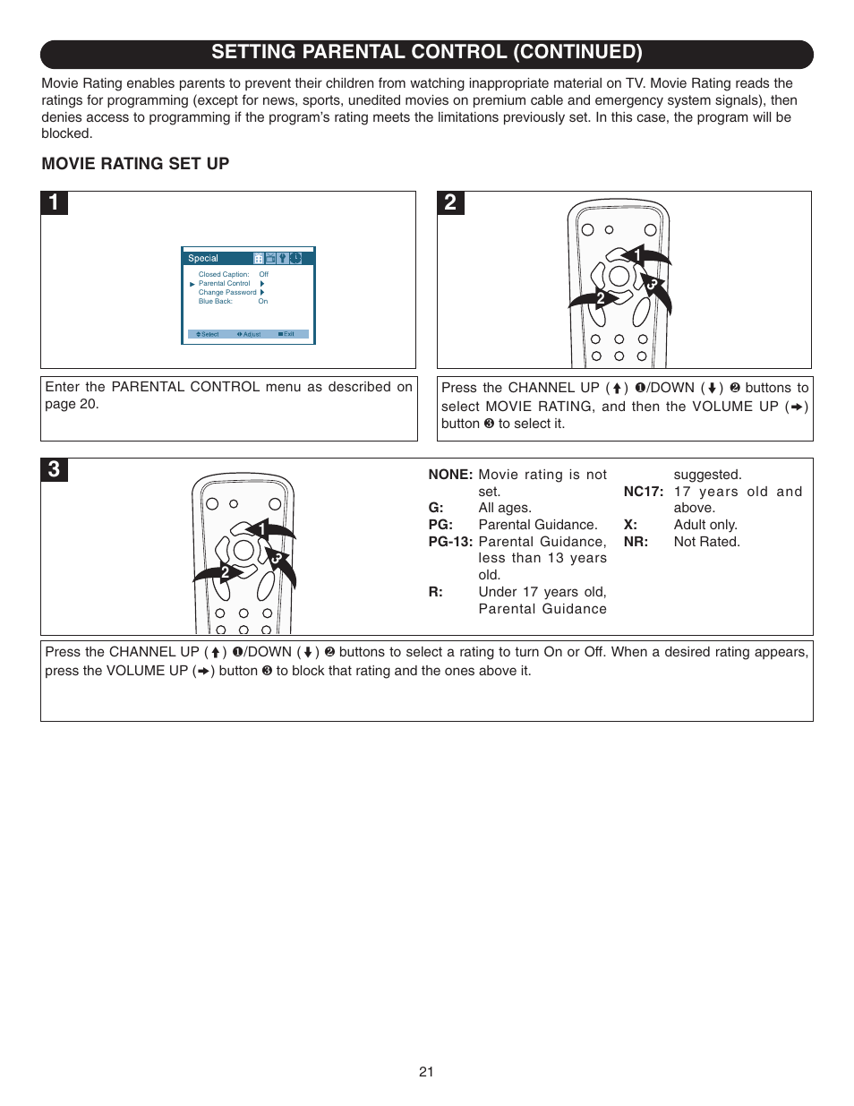 Setting parental control (continued) | Emerson SB315 User Manual | Page 22 / 30