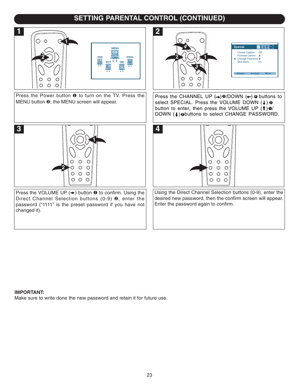 Setting parental control (continued) | Emerson SB315 User Manual | Page 24 / 30