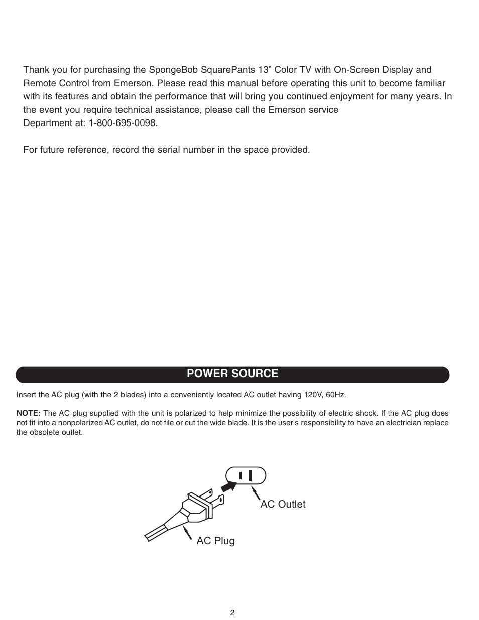 Emerson SB315 User Manual | Page 3 / 30