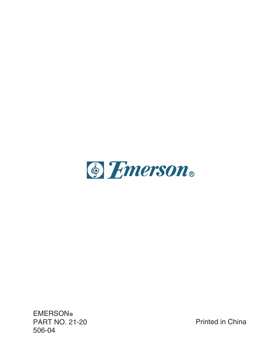 Emerson SB315 User Manual | Page 30 / 30