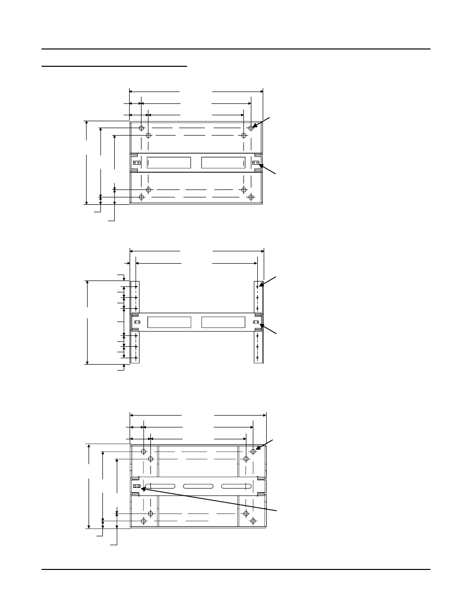 Relay rack floor mounting dimensions | Emerson LXP48F1 User Manual | Page 30 / 43