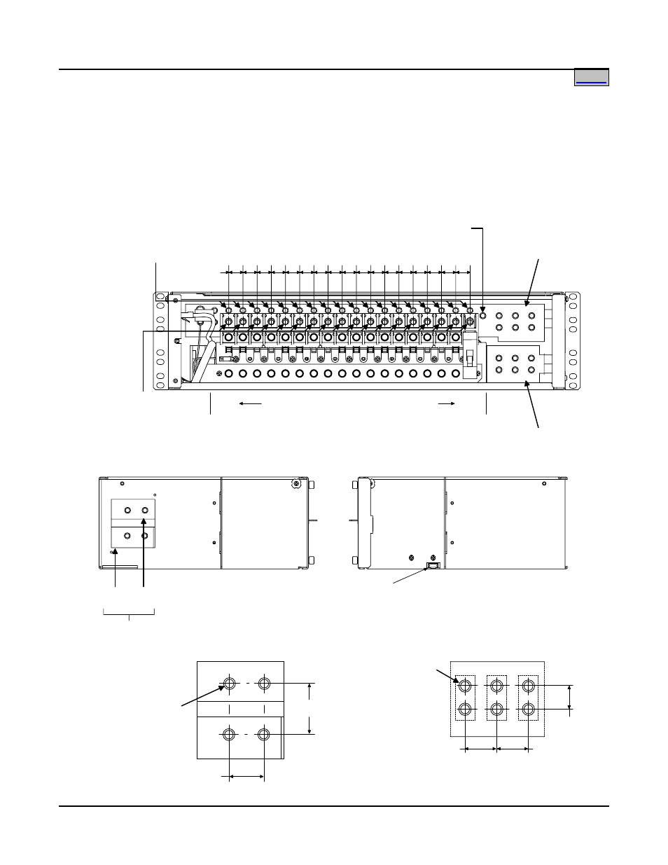 Refer to, Electrical connection locations and dime | Emerson LXP48F1 User Manual | Page 36 / 43