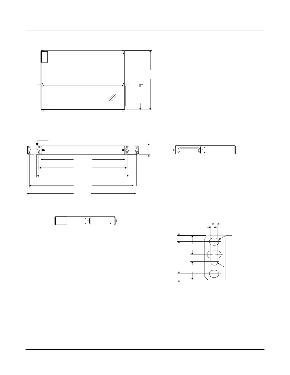 Distribution cabinet dimensions—list ga | Emerson LXP48F1 User Manual | Page 37 / 43
