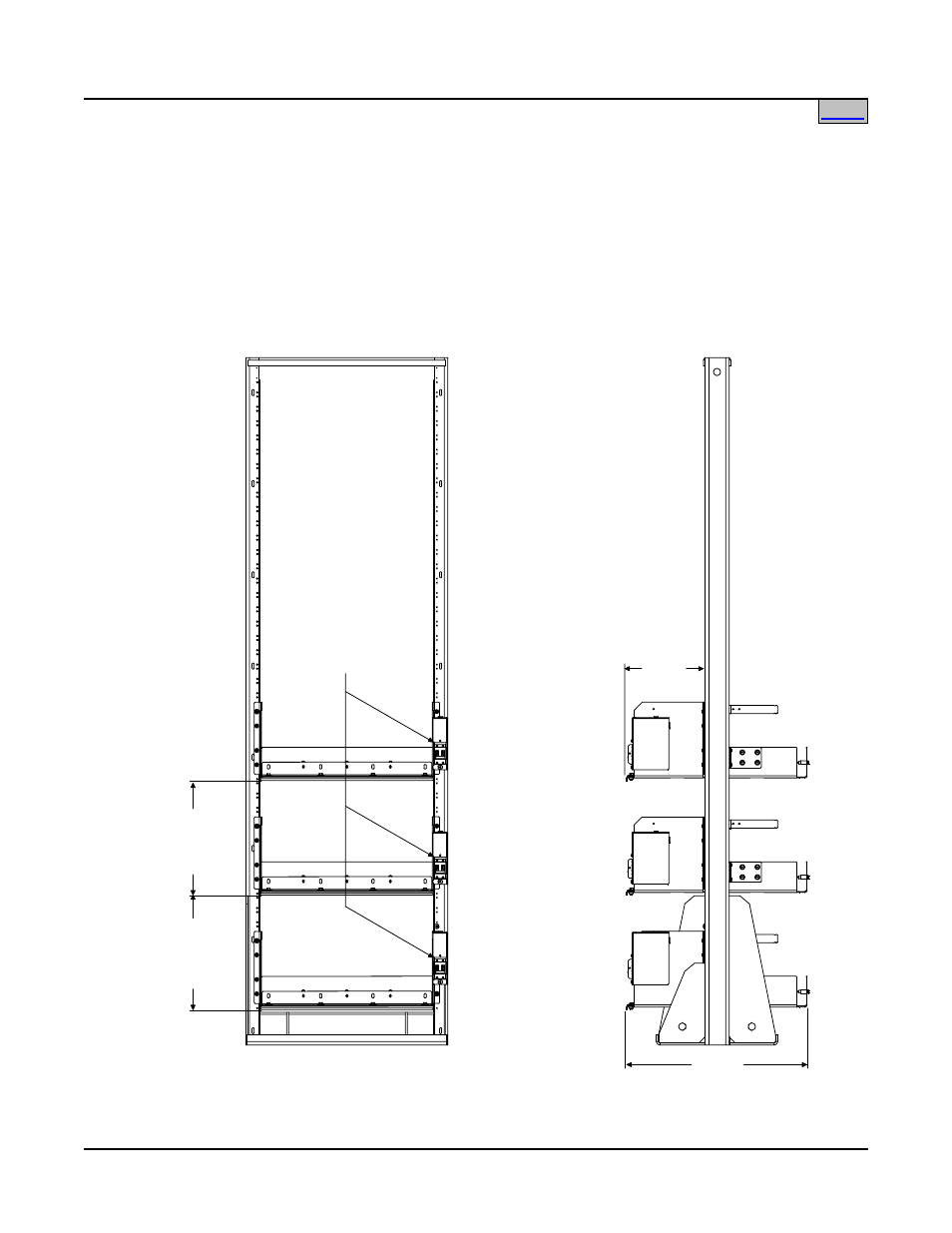 Ons of system configured with li, Trays | Emerson LXP48F1 User Manual | Page 40 / 43