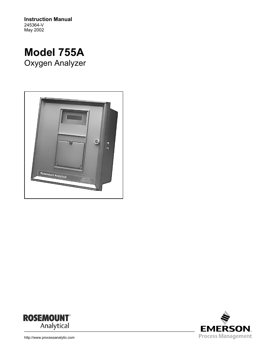 Emerson 755A User Manual | 90 pages