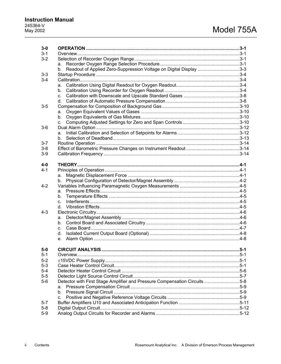 Model 755a | Emerson 755A User Manual | Page 4 / 90