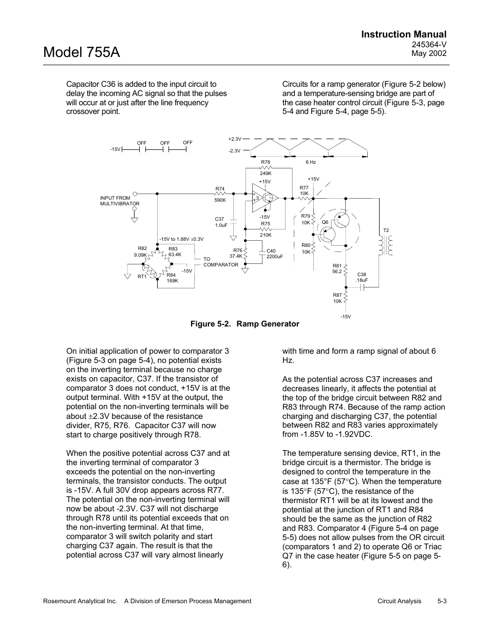 2 schematic - ramp generator, Model 755a, Instruction manual | Emerson 755A User Manual | Page 57 / 90