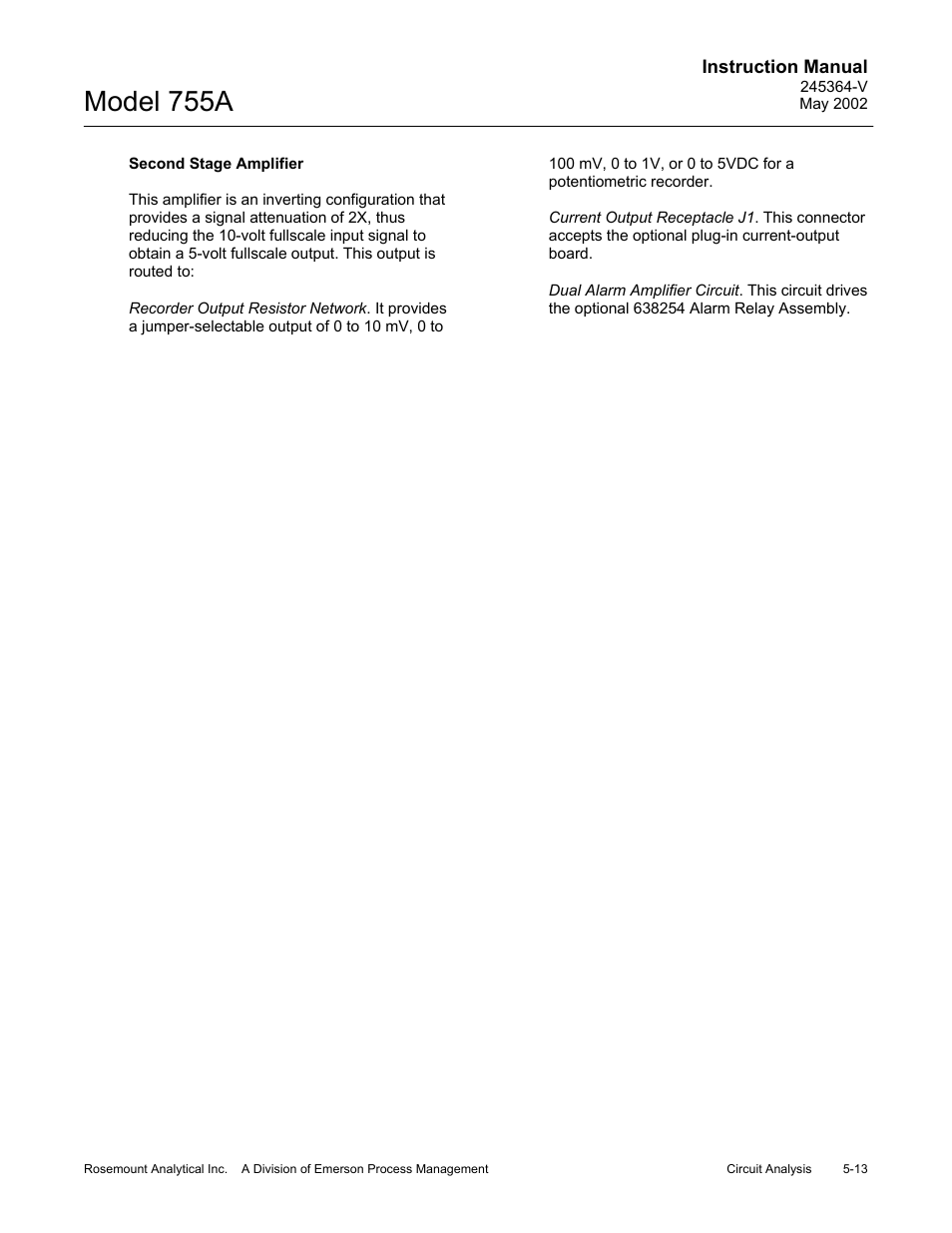 Model 755a | Emerson 755A User Manual | Page 67 / 90