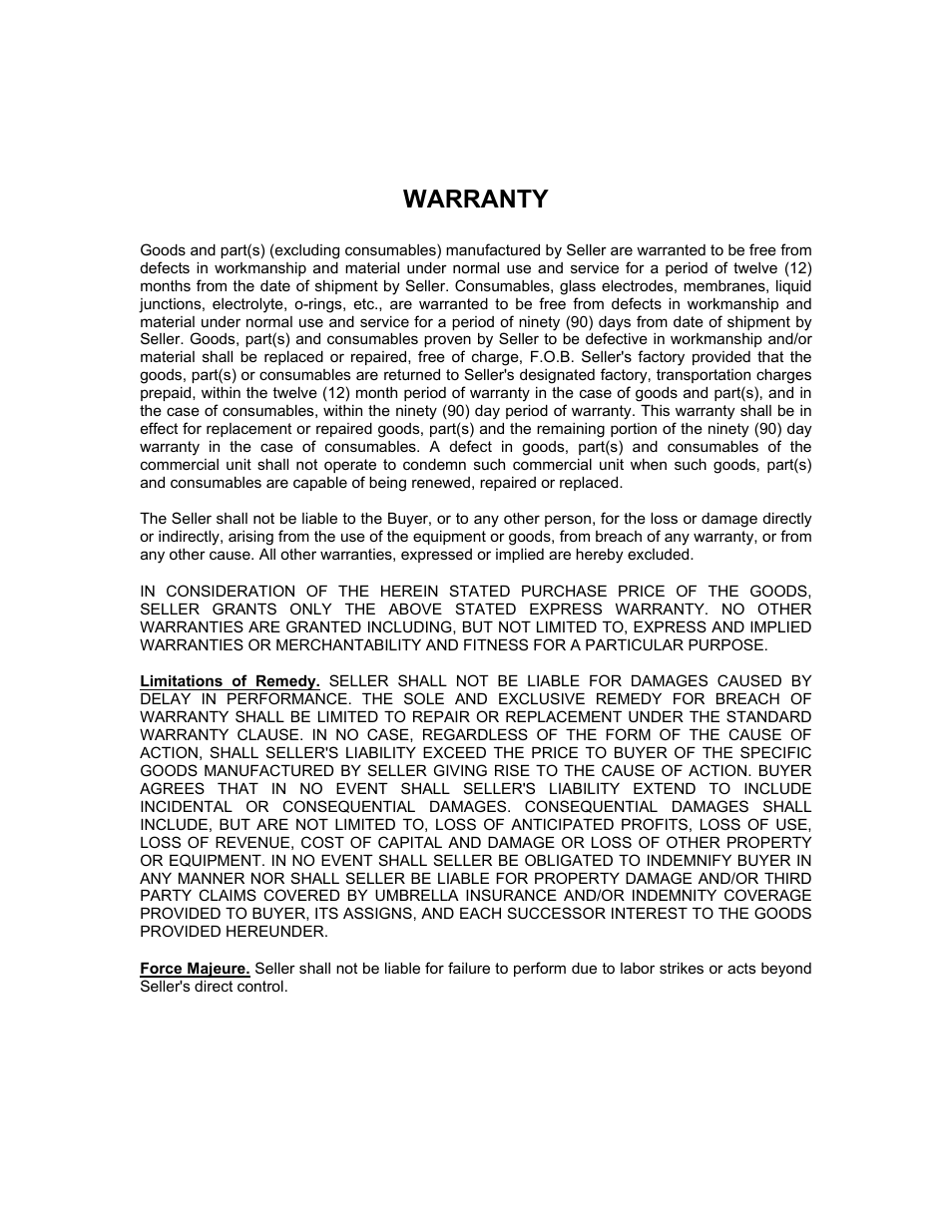 Warranty | Emerson 755A User Manual | Page 83 / 90