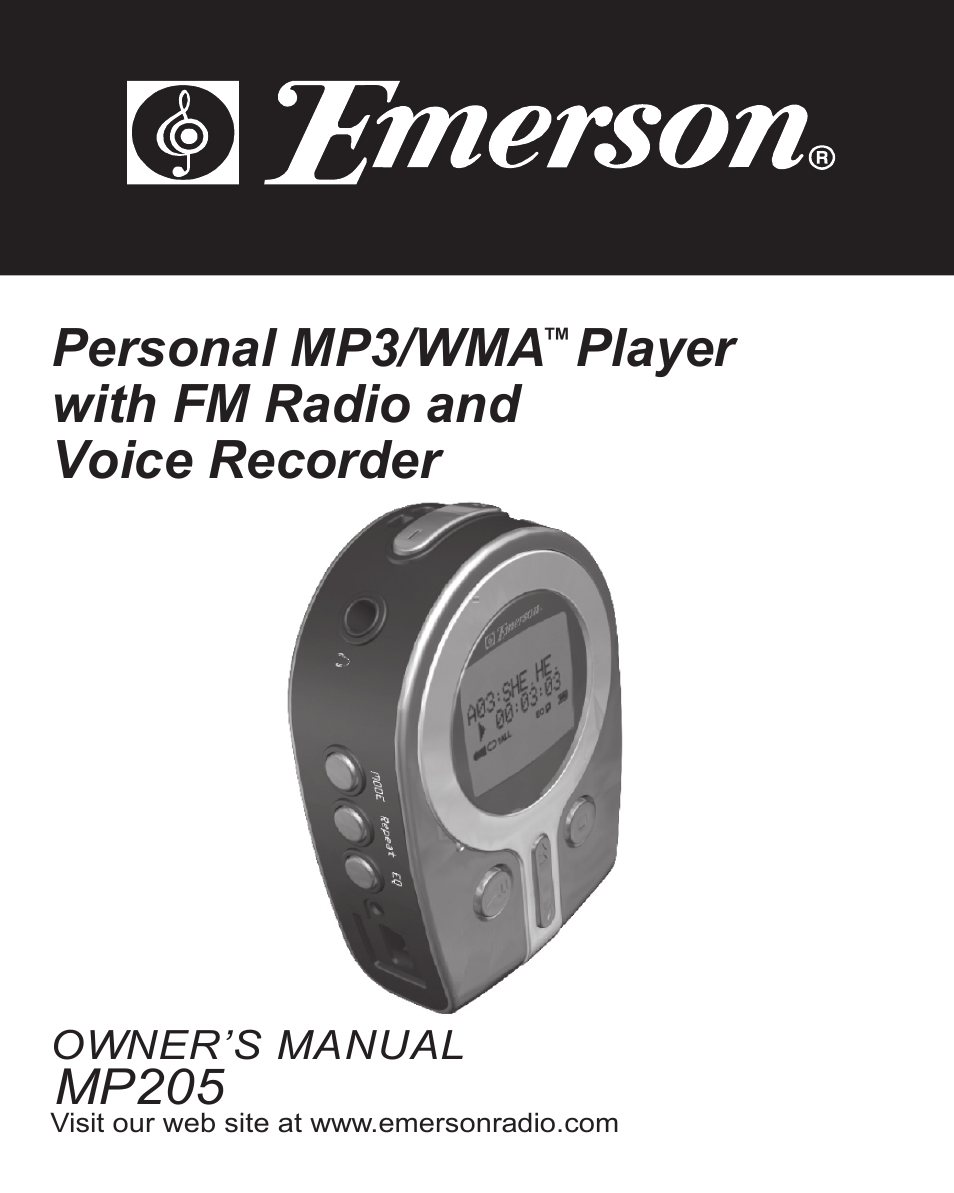 Emerson MP205 User Manual | 28 pages