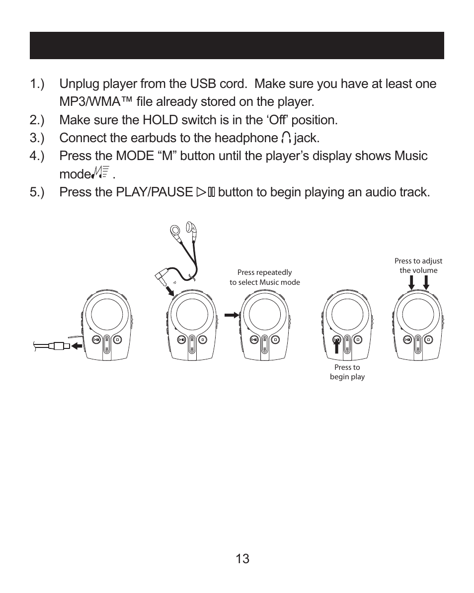 Operation | Emerson MP205 User Manual | Page 13 / 28