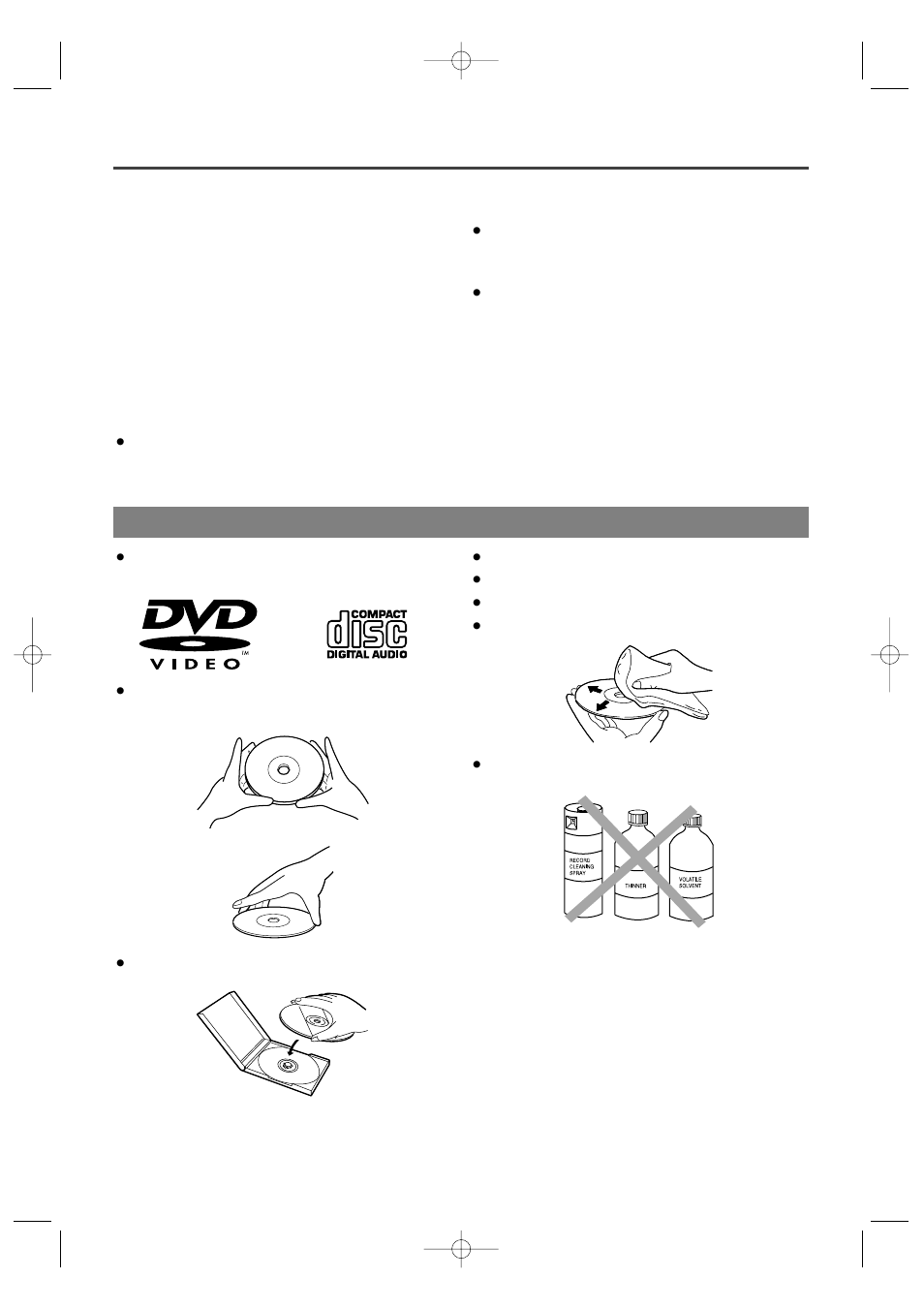 Handling precautions, Disc handling | Emerson EWD7001 User Manual | Page 27 / 32