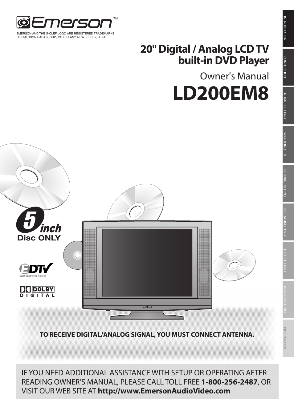 Emerson LD200EM8 User Manual | 48 pages