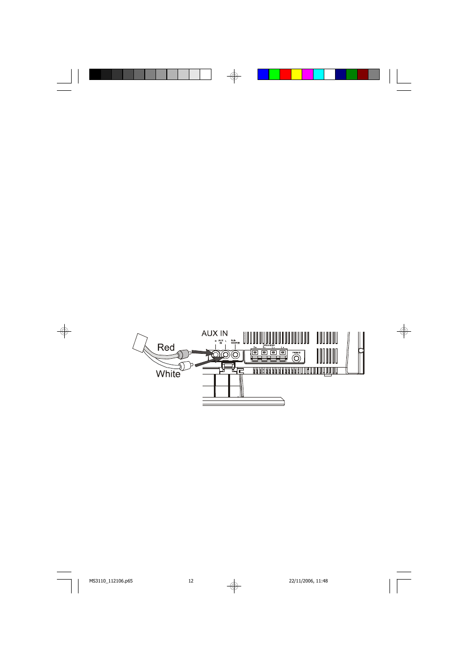 Auxiliary input jacks | Emerson Radio MS3110 User Manual | Page 13 / 44