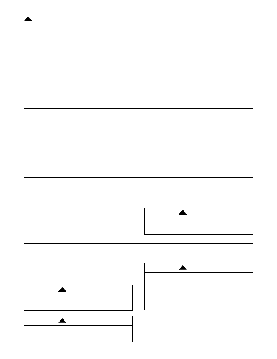 Trouble shooting, Maintenance accessories, Warning | Emerson CF742PFOB User Manual | Page 7 / 8