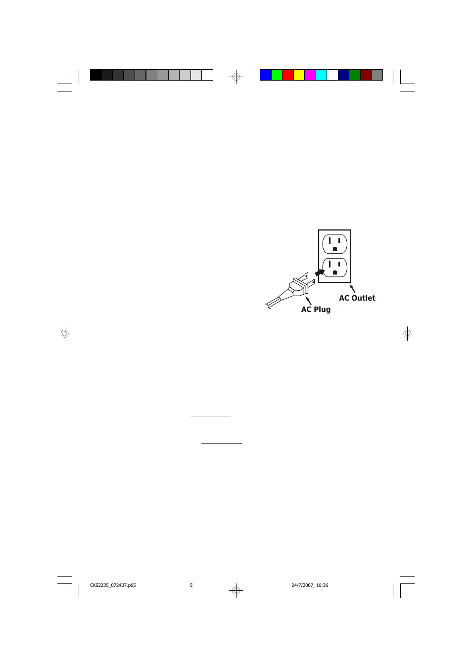 Power source, Sure alarm battery back-up system | Emerson Radio CKS2235 User Manual | Page 6 / 26