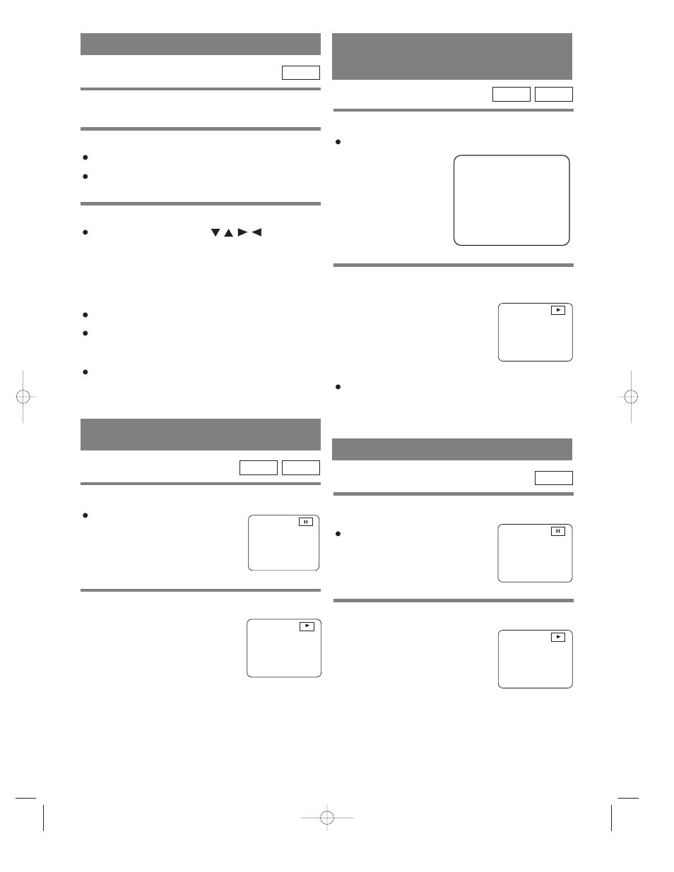 Using the title menu, Pausing playback or displaying a still picture, Stepping through frames | Emerson EWD2202 User Manual | Page 24 / 48