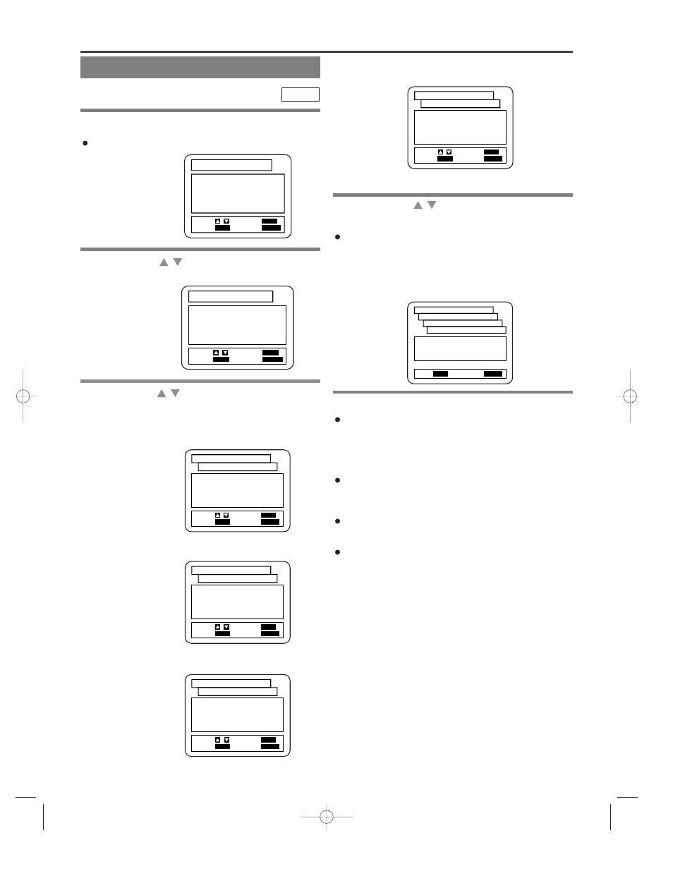 Changing the setup items, Language settings, The setup screen is displayed | Press the setup button in stop mode, Press the, Press the setup button | Emerson EWD2202 User Manual | Page 34 / 48