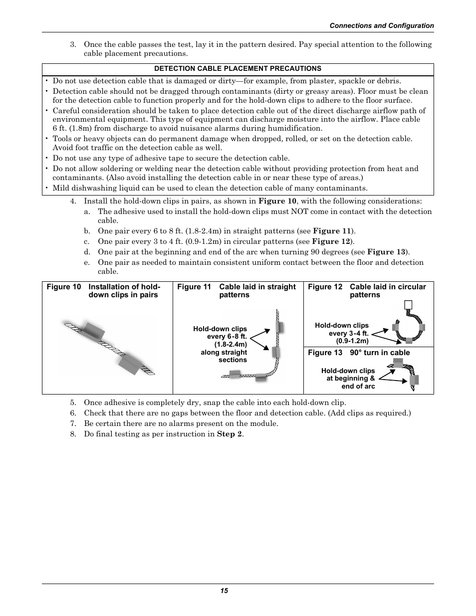 Figure 11 cable laid in straight patterns, Figure 12 cable laid in circular patterns, Figure 13 90˚ turn in cable | Emerson Liqui-tect MC68HC16Z1 User Manual | Page 19 / 48