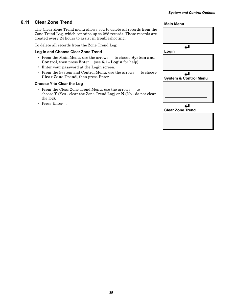 11 clear zone trend, Clear zone trend, D ( section 6.11 ) | Emerson Liqui-tect MC68HC16Z1 User Manual | Page 43 / 48