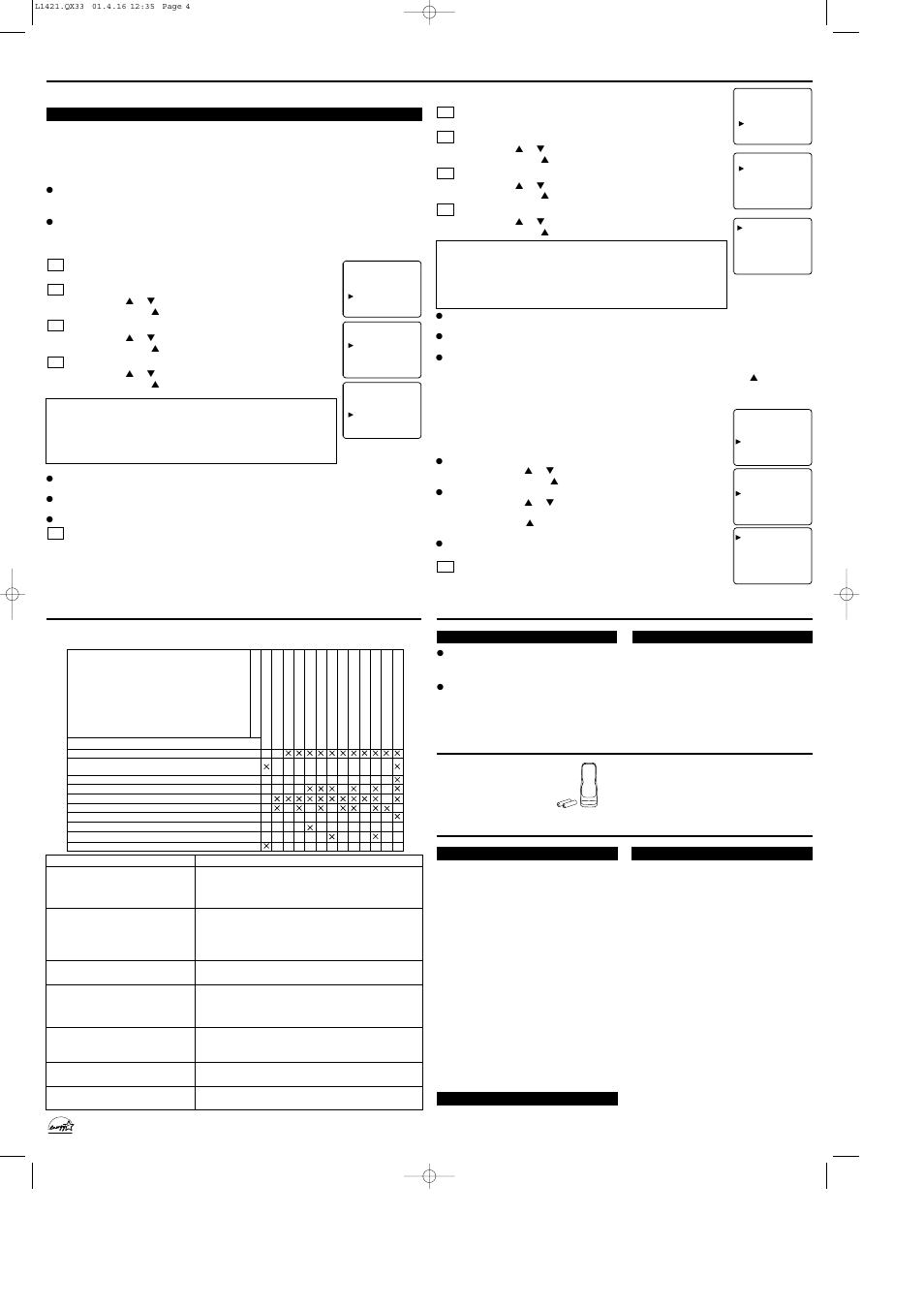 Specifications maintenance, Supplied accessories troubleshooting guide, Operations (continued) | Emerson EWT1931 User Manual | Page 4 / 8
