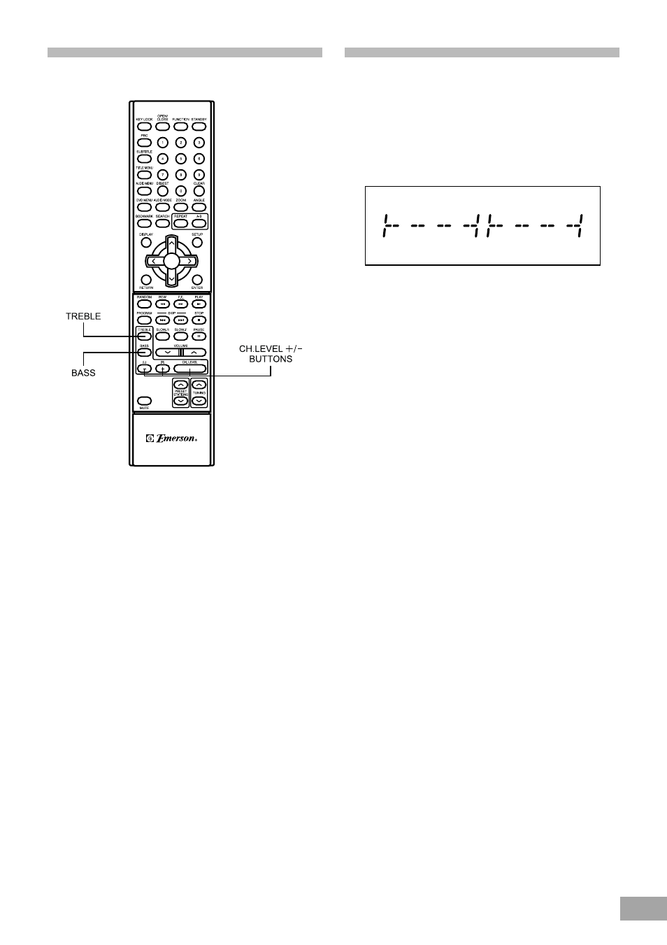 Bass and treble adjustments, Adjusting the left/right balance | Emerson Radio AV50 User Manual | Page 39 / 44