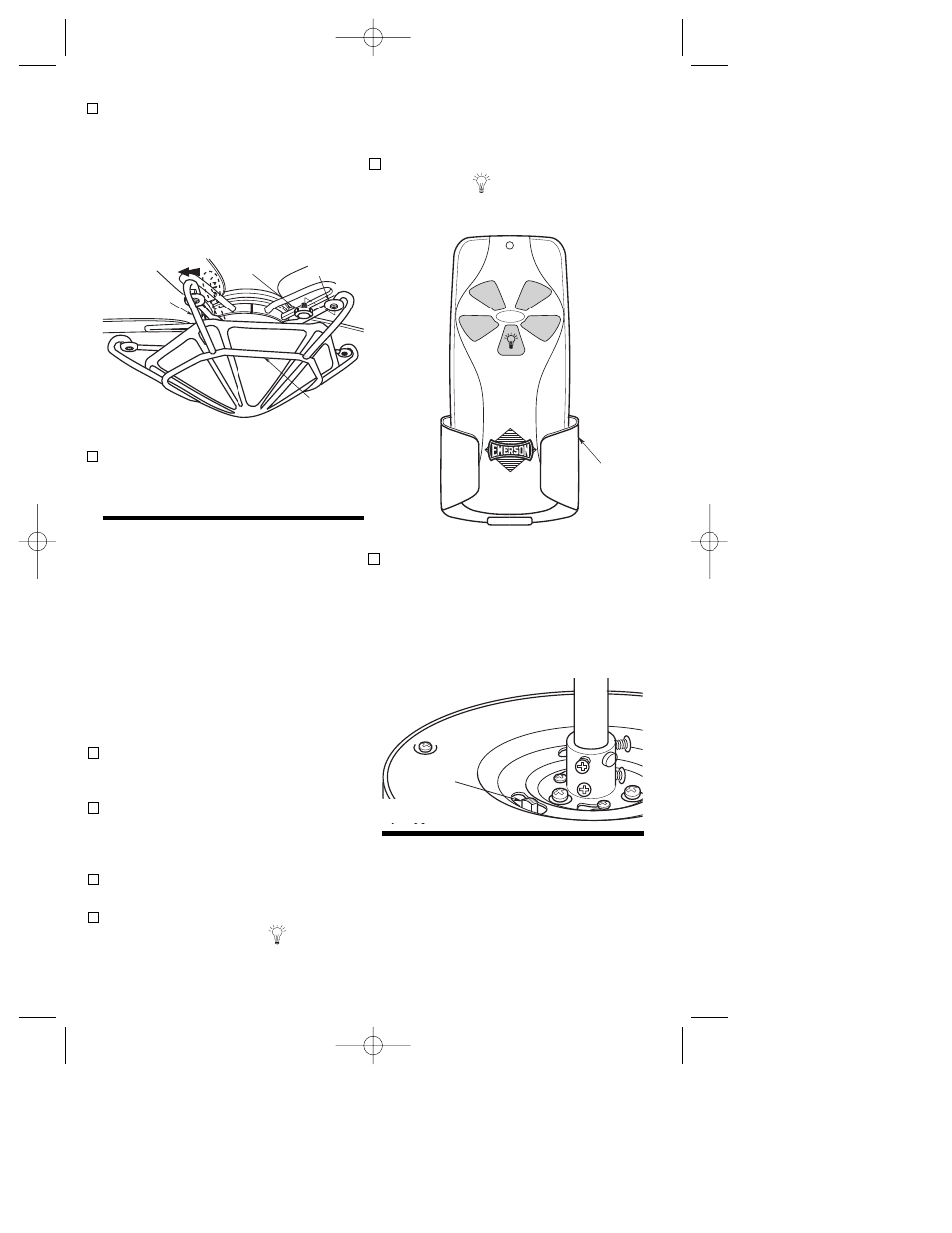 Operating your ceiling fan, Installation of storage bracket | Emerson KF180 User Manual | Page 11 / 16