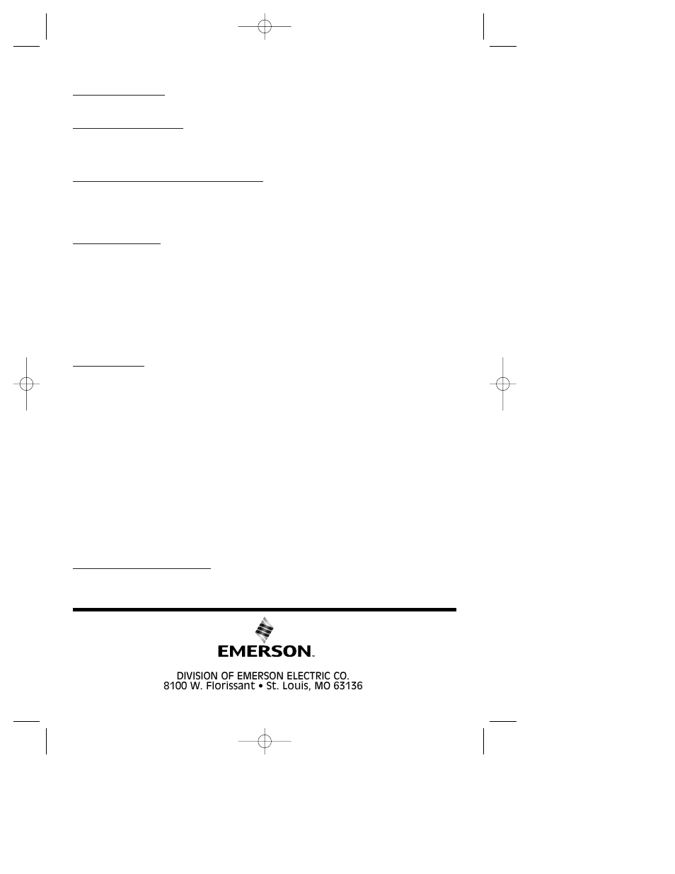 Emerson KF180 User Manual | Page 16 / 16