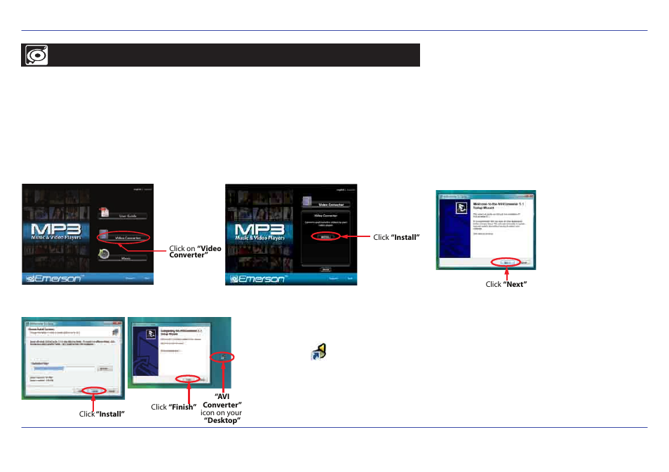 Emp516-2_p16, Creating avi videos | Emerson EMP516-2 User Manual | Page 17 / 30