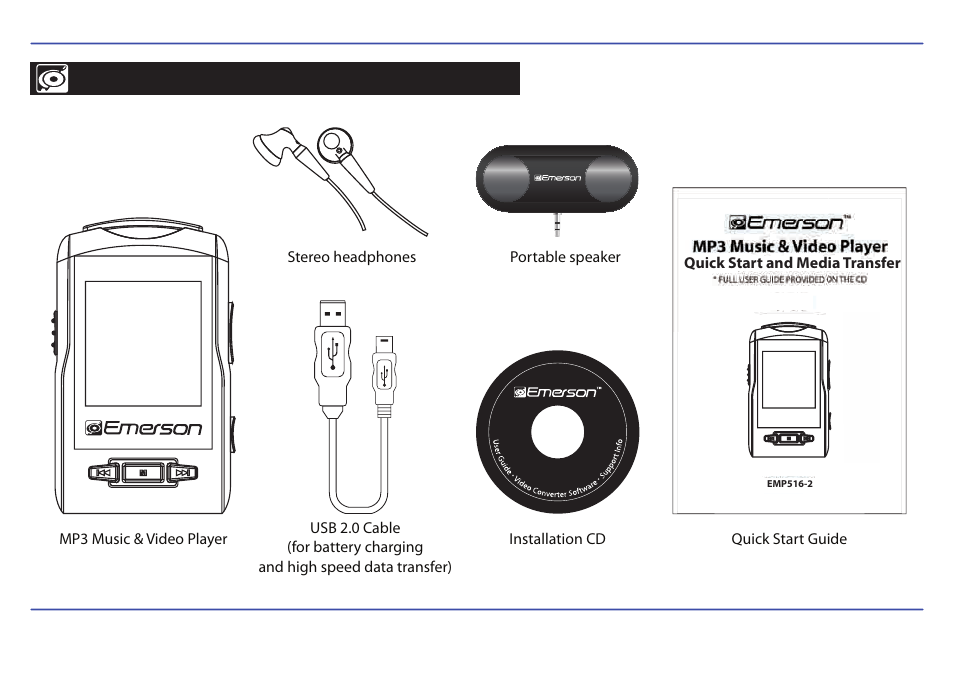 2 gb | Emerson EMP516-2 User Manual | Page 2 / 30