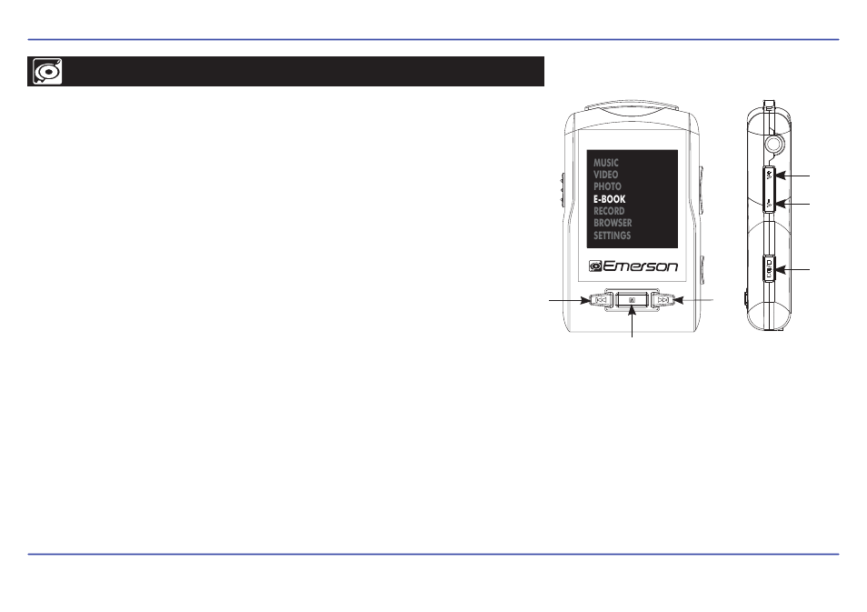 E-book, Viewing txt files | Emerson EMP516-2 User Manual | Page 22 / 30