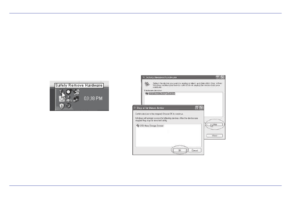 Emp516-2_p8, Disconnecting the usb cable | Emerson EMP516-2 User Manual | Page 9 / 30