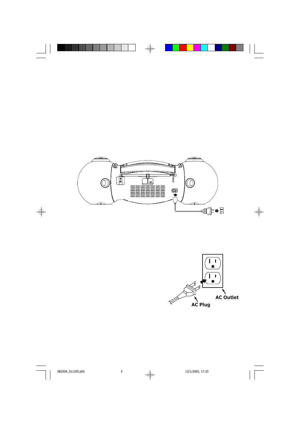 Power sources, Ac operation | Emerson Radio SB250A User Manual | Page 6 / 22