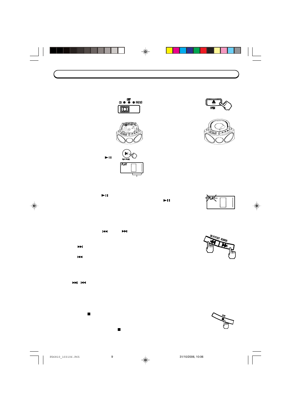 Compact disc playback | Emerson PD6810 User Manual | Page 10 / 16