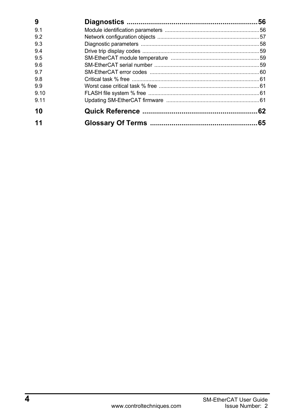 Emerson SM-ETHERCAT 0471-0128-02 User Manual | Page 4 / 70