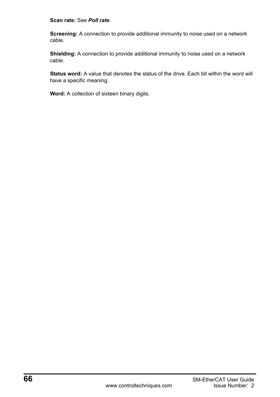 Emerson SM-ETHERCAT 0471-0128-02 User Manual | Page 66 / 70