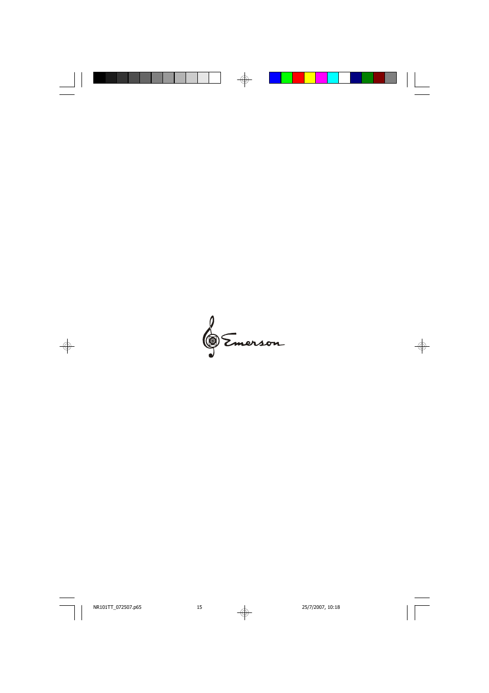 Emerson Radio NR101TT User Manual | Page 16 / 16