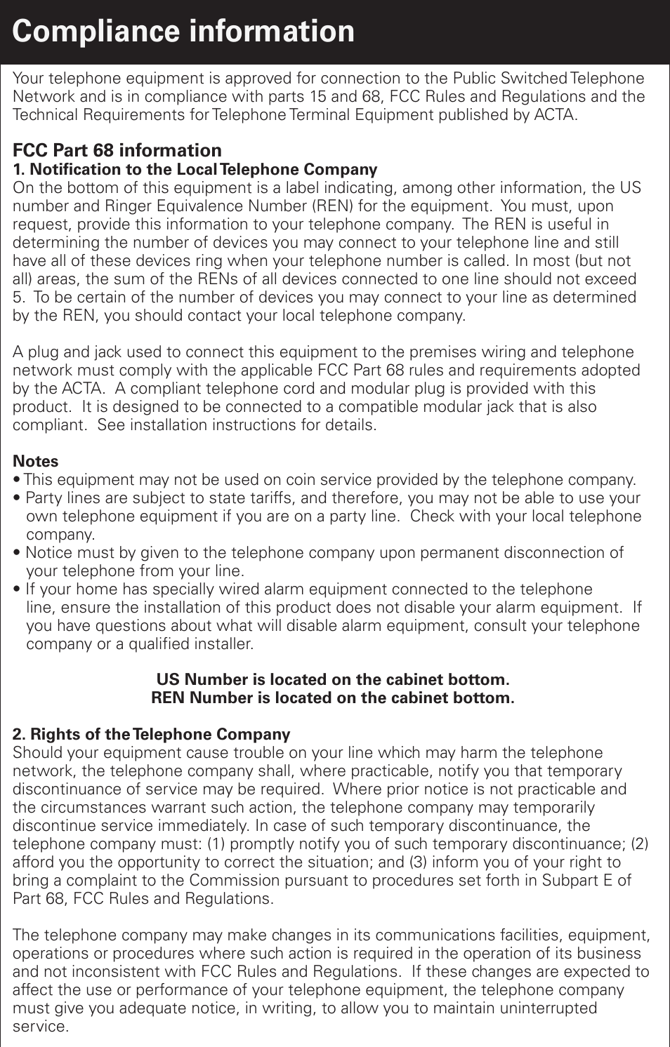 Compliance information | Emerson EM6000 User Manual | Page 16 / 20