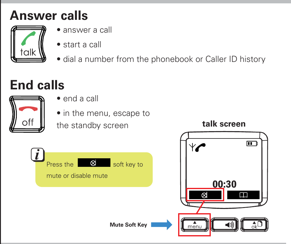 Answer calls, End calls | Emerson EM6000 User Manual | Page 9 / 20