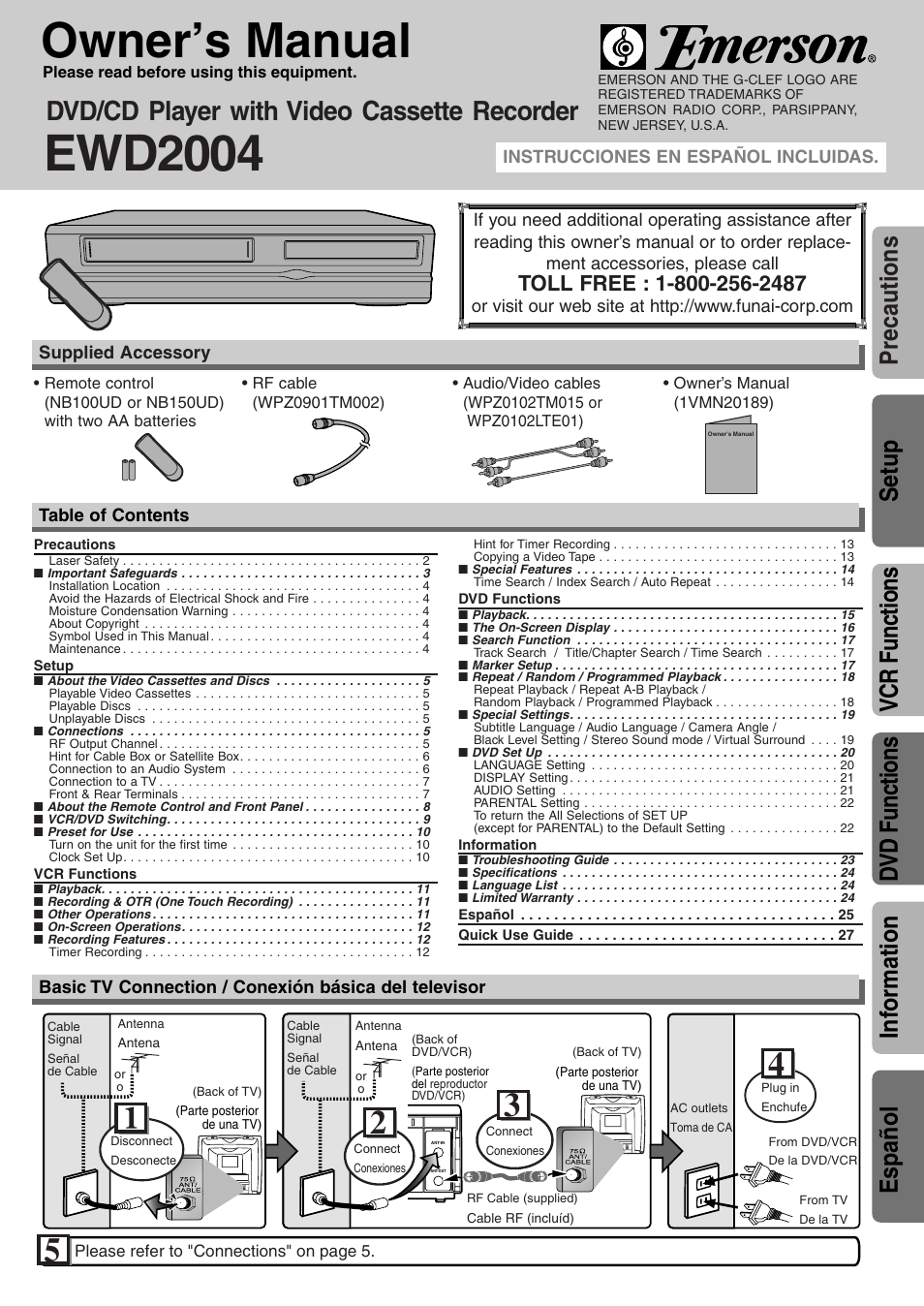 Emerson EWD2004 User Manual | 28 pages