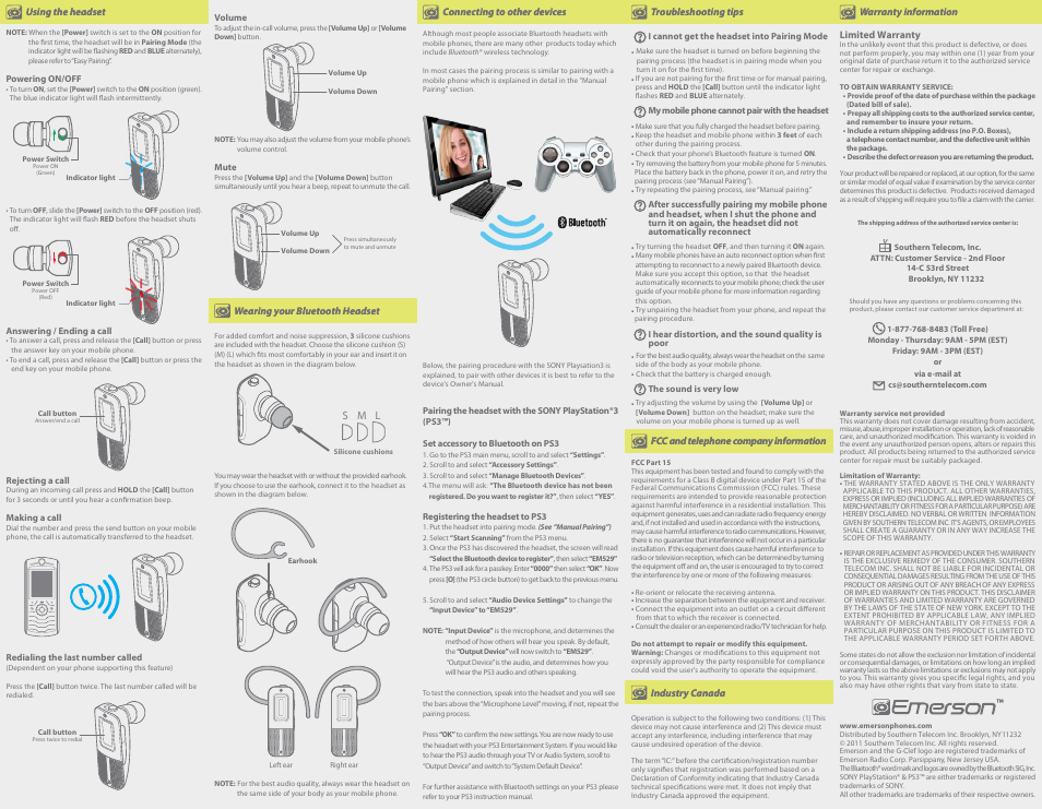 Emerson EM529 User Manual | Page 2 / 2