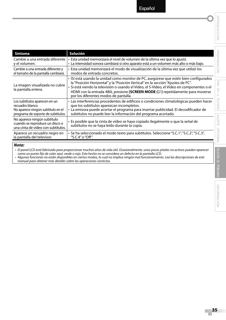 English español français | Emerson LC320EMXF User Manual | Page 113 / 116