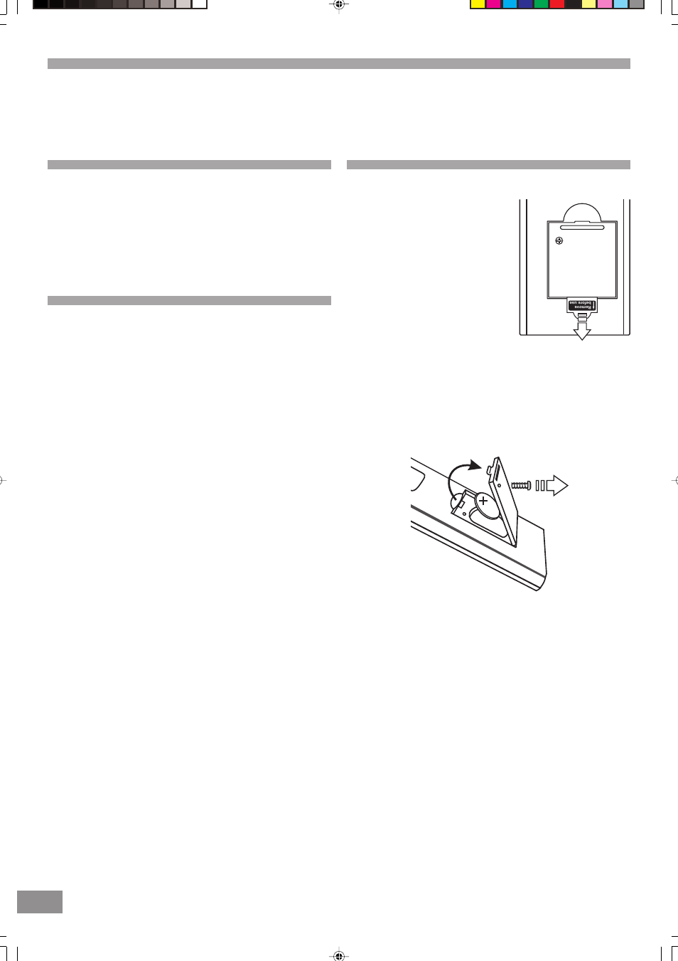 Battery installation (remote control), Installation, Unpacking | Protect your furniture | Emerson Radio Barbie BAR330 User Manual | Page 14 / 27