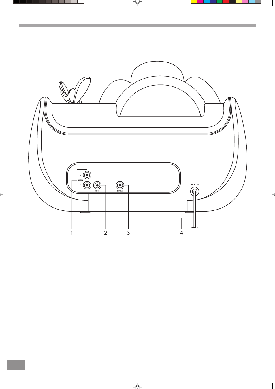Back panel | Emerson Radio Barbie BAR330 User Manual | Page 8 / 27