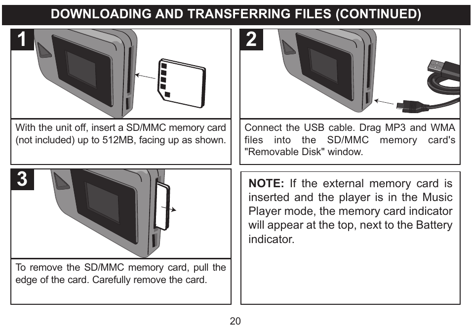 Emerson Radio MP250 User Manual | Page 21 / 44